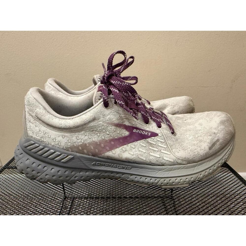 Brooks Adrenaline GTS 21 - Women’s 8.5 - Gray Purple Running Shoes